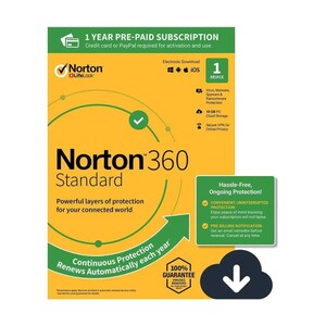 norton 360 standard for 1 device – 1 year 2023